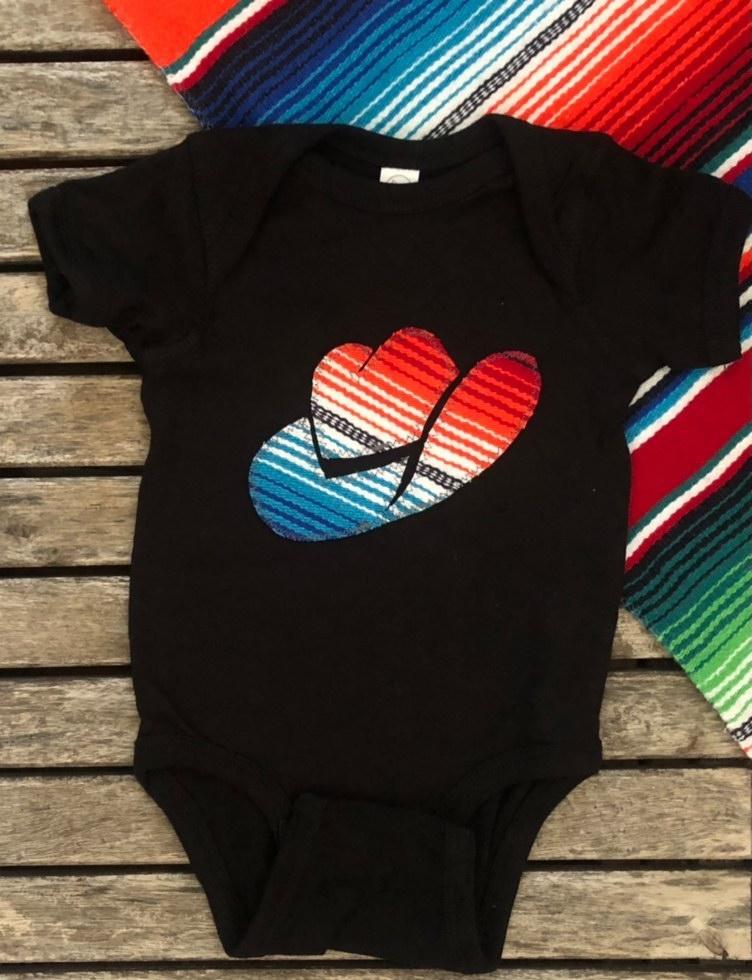 K Calor Baby Serape Onesie
