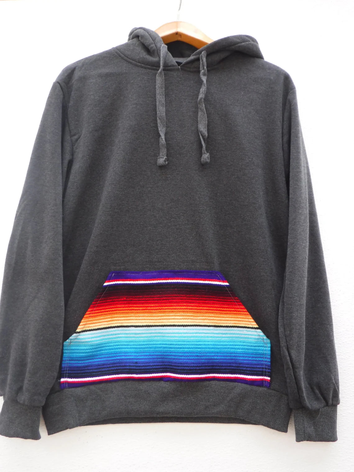 Hoodie Sweatshirt with Serape Pocket