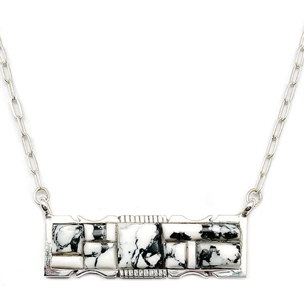White Buffalo Bar Necklace