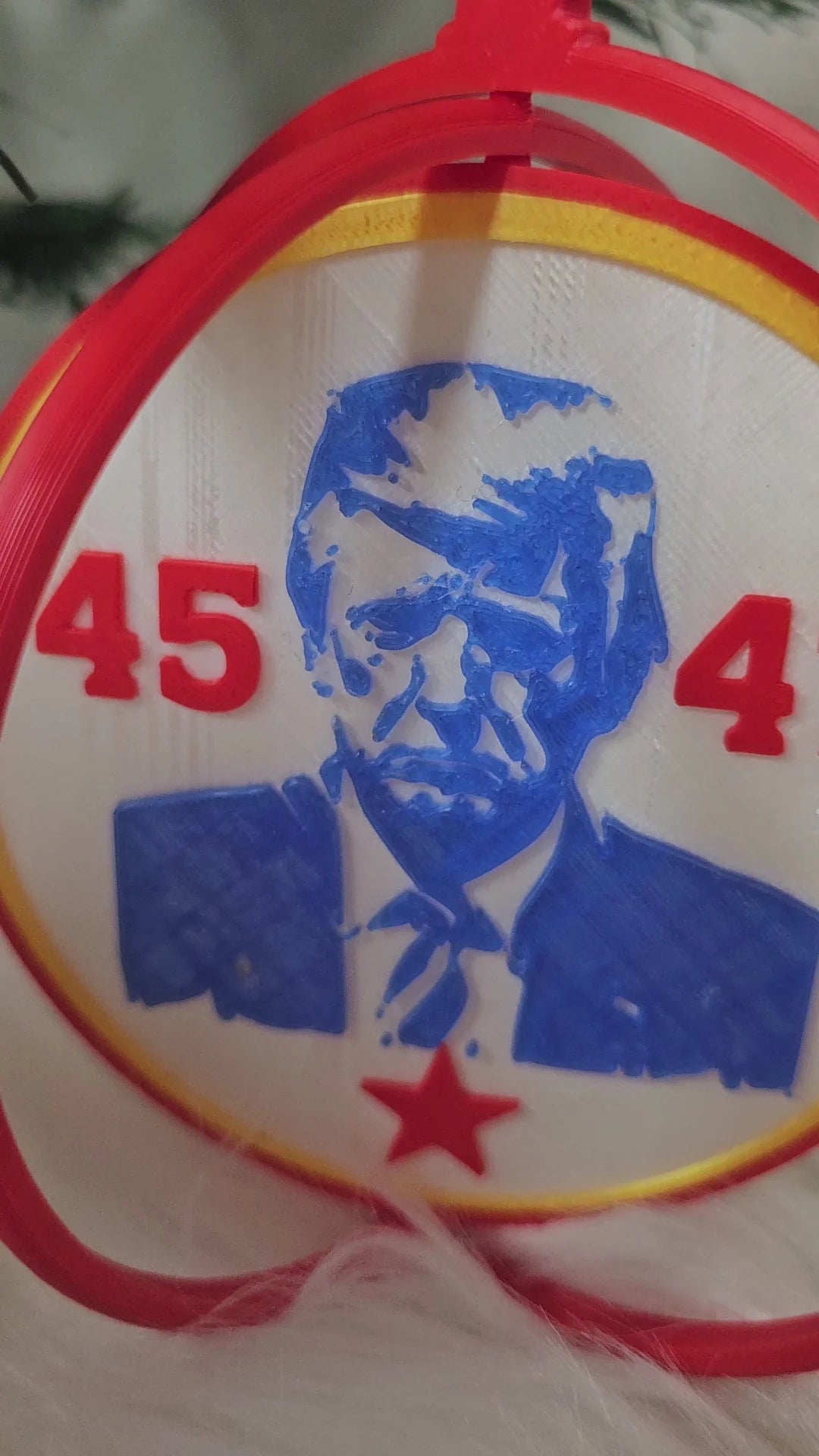 Ultimate Trump 3D Print Christmas Ornament Set Made in America