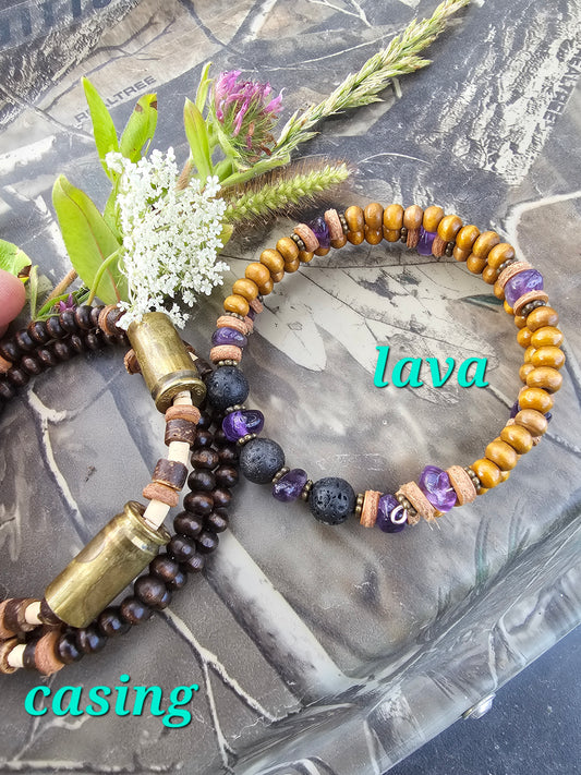 Lava Bead or Casing Bracelet