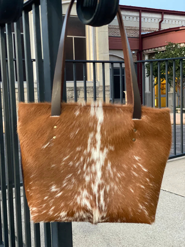 Karlee Tote, Longhorn Hair On Hide Handbag