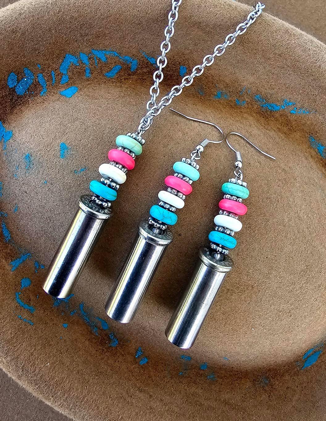 Pastels Casing Necklace and Earring Set