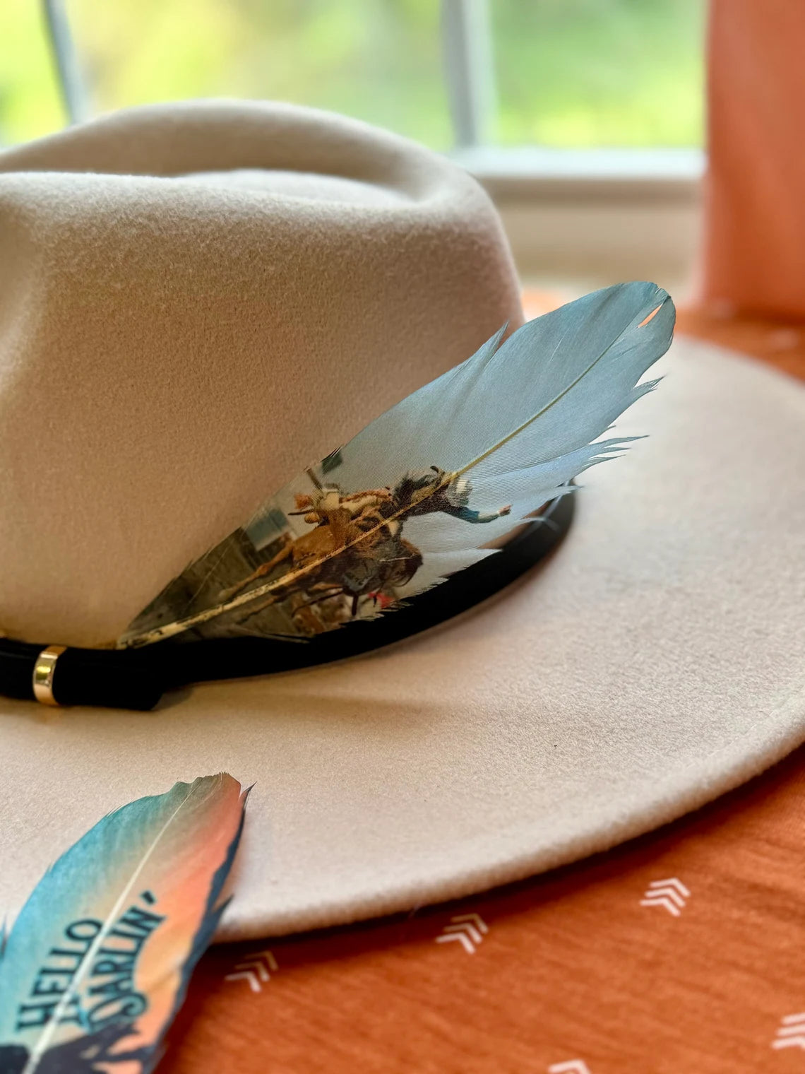 Bronc Buster Hat Feather