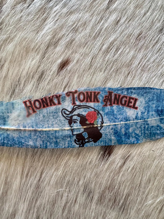 Honky Tonk Angel Design Hat Feather